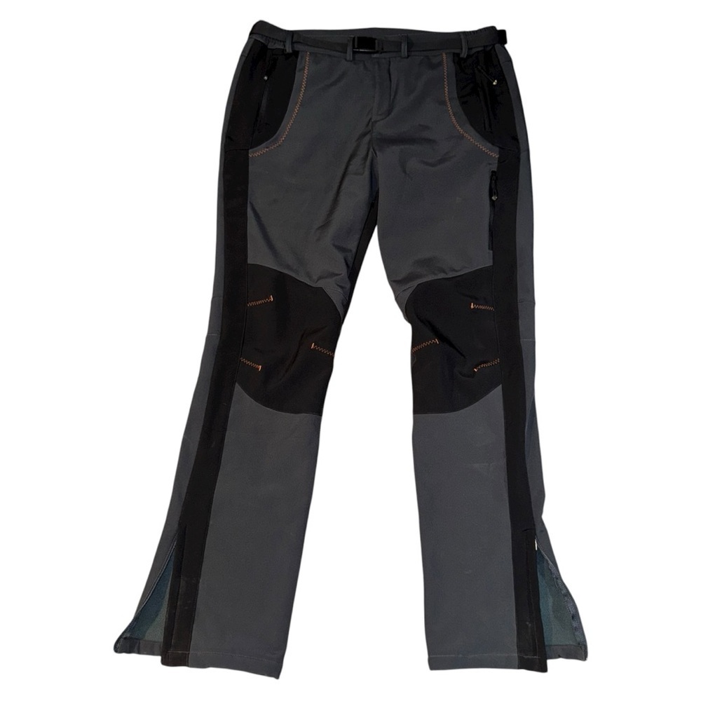 Bombshell Men’s Outdoor Softshell Hiking Pants Gray/Black 36x34
